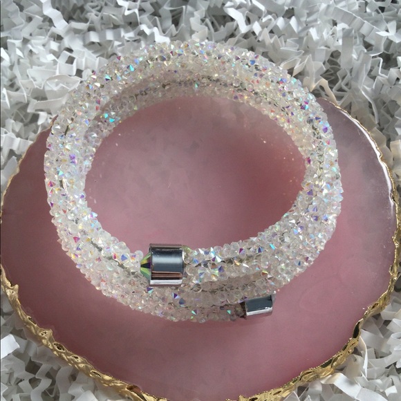 Swarovski Elements double wrap bracelet - Picture 2 of 5